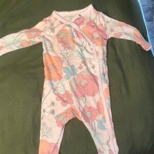 Carter's Pink Floral Kids Footie